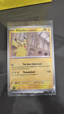 Pikachu At The Museum Pokemon Card - Image 1