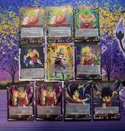 Dragon Ball Super Fearsome Rivals Broly Lot (10) Cards BT29-07 SR Foil DBS - Image 1