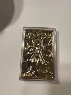 Pokemon Mewtwo 1999 23K Gold-Plated Card #150 COA Red Box*BOX DAMAGE* See Pics!! - Image 2