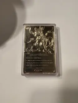 Pokemon Mewtwo 1999 23K Gold-Plated Card #150 COA Red Box*BOX DAMAGE* See Pics!! - Image 3