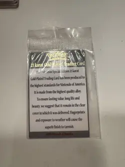 Pokemon Mewtwo 1999 23K Gold-Plated Card #150 COA Red Box*BOX DAMAGE* See Pics!! - Image 5