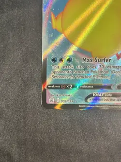 Surfing Pikachu VMAX 009/025 NM Celebrations Ultra Rare Holo Pokemon TCG Card - Image 5
