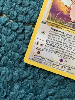 1st Edition CLEFABLE 17/64 Jungle Set - Pokemon WOTC Vintage RARE Card - LP - Image 3