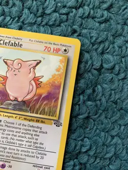 1st Edition CLEFABLE 17/64 Jungle Set - Pokemon WOTC Vintage RARE Card - LP - Image 5