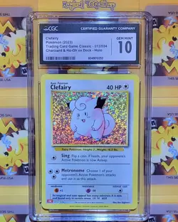 Pokemon Clefairy 013/034 Holo CLC Trading Card Game Classic CGC 10 Gem Mint - Image 1