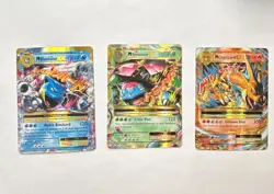 Pokemon Mega Evolution EX Holo Card Lot M Blastoise, M Venusaur, M Charizard - Image 1