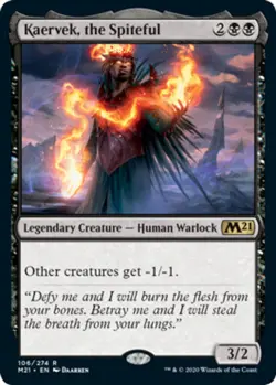 x1 Kaervek, the Spiteful - Foil R MTG Core Set 2021 M/NM, English - Image 1