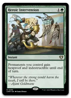 Heroic Intervention #295 (NM) Commander Masters CMM Magic MTG pack fresh - Image 1