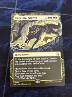 Unnatural Growth Wilds of Eldraine: Enchanting Tales Regular NM-M Unplayed - Image 1