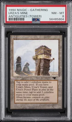 1994 MTG ANTIQUITIES ANTIQUITIES (TOWER) URZA'S MINE PSA 8 - Image 1
