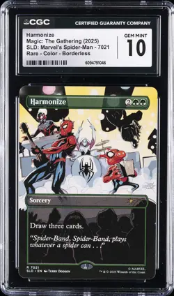 2025 MTG SLD: MARVEL'S SPIDER-MAN #7021 HARMONIZE CGC 10 GEM MINT - Image 1