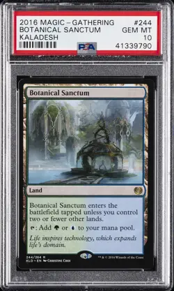 2016 MTG KALADESH #244 BOTANICAL SANCTUM PSA 10 - Image 1