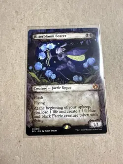 MTG Bitterbloom Bearer ECL 0310 Flash Flying Black Creature - EN Showcase - Image 1