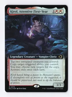 Kirol, Attentive First-Year (Extended Art) (Foil) (R) MTG Lorwyn Eclipsed (ECL) - Image 1