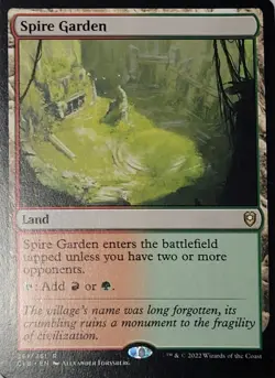 MTG - Spire Garden - Baldur's Gate - rare land red/green 361/361 English WotC - Image 1