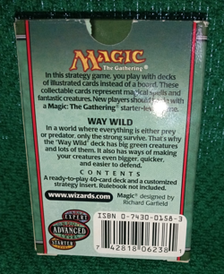 2001 MtG - 7th Edition Theme Deck - Way Wild - English - Used - Image 2