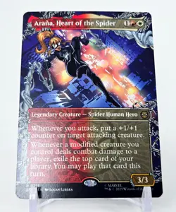MTG • ARANA HEART OF THE SPIDER 0213 Borderless Rare • Spider-Man Magic M/NM - Image 1