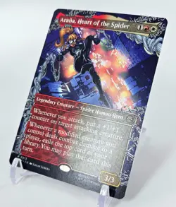 MTG • ARANA HEART OF THE SPIDER 0213 Borderless Rare • Spider-Man Magic M/NM - Image 2