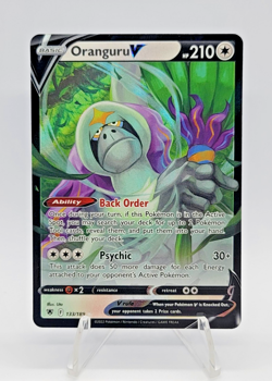 Pokemon TCG - Oranguru V 133/189 - 2022 Astral Radiance Holo Ultra Rare NM - Image 1