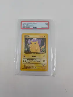 1999 Pokemon Game Pikachu Yellow Cheeks #58 PSA 7 NM - Image 1
