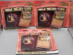Pokemon TCG Ascended Heroes 3-Booster Tech Sticker Collection Lot of 3 - Image 1