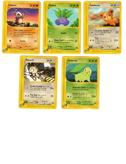 POKEMON VINTAGE E-READER COMMON LOTOF 9 MP/HP AQUAPOLIS EXPEDITION SKYRIDGE - Image 1