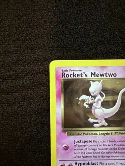 2000 Rocket's Mewtwo 14/132 Gym Challenge Holo Rare Vintage Pokemon TCG - Image 3