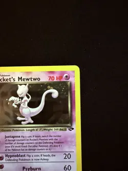 2000 Rocket's Mewtwo 14/132 Gym Challenge Holo Rare Vintage Pokemon TCG - Image 4