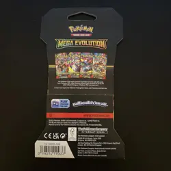 Pokemon TCG: Mega Evolution Sleeved Booster Pack - New/Sealed (Random Artwork) - Image 2