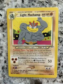 Light Machamp 25/105 Pokemon Neo Destiny-Unlimited Edition Regular - Image 3