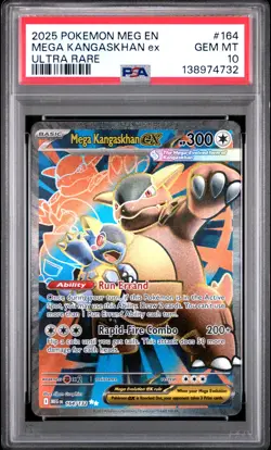 2025 POKEMON MEG EN-MEGA EVOLUTION ULTRA RARE #164 MEGA KANGASKHAN EX PSA 10 - Image 1