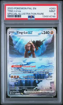 2023 POKEMON PAL EN-PALDEA EVOLVED SPECIAL ILLUSTRATION RARE TING-LU EX PSA 9 - Image 1