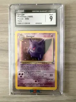 1999 Pokemon Fossil Gengar CGC 9 Mint Holo #5 - Image 1