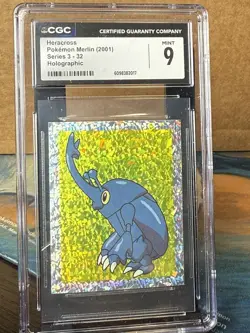 CGC Mint 9 Heracross Merlin Series 3 Holographic 2001 Number 32 - Image 1