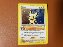 Pichu - 12/111 Neo Genesis Unlimited Holo Rare Pokemon - LP WOTC - Image 1