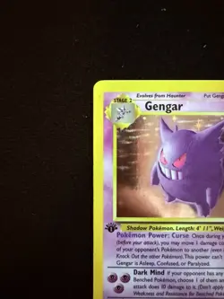 1999 Gengar 5/62 Fossil *1st EDITION* Holo Rare Vintage Pokemon TCG WoTC - Image 3