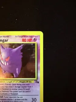 1999 Gengar 5/62 Fossil *1st EDITION* Holo Rare Vintage Pokemon TCG WoTC - Image 4