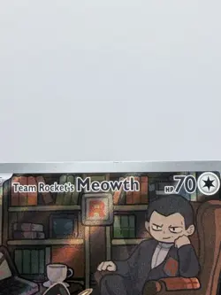 Pokemon Team Rocket's Meowth 203/182 Sv10: Destined Rivals Holo Illustration Ra… - Image 3