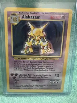 Pokemon TCG Alakazam Base Set 1/102 Holo 1999-2000 Wizards Base Set Copyright... - Image 1
