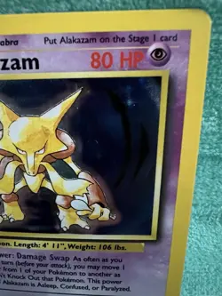 Pokemon TCG Alakazam Base Set 1/102 Holo 1999-2000 Wizards Base Set Copyright... - Image 4