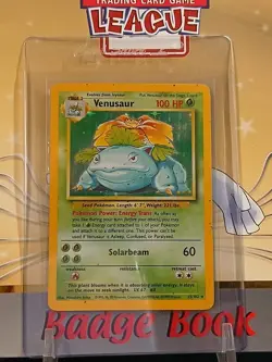 Venusaur - Pokemon Base Set 15/102 - Holo - Ungraded (Heavily Played) - Image 1
