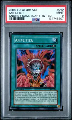 Amplifier AST-040 1st Edition Super Rare Yugioh PSA 9 *207 - Image 1