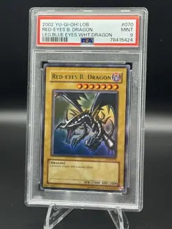 Red-Eyes Black Dragon 070 The Legend of Blue Eyes White Dragon Unlimited PSA 9 - Image 2