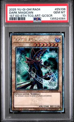 Dark Magician RA04-EN106 1st Edition 6th QCR Yugioh PSA 10 *064 - Image 1