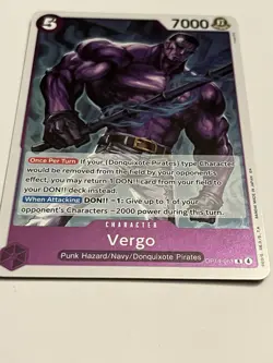 Vergo Rare (R) OP14-061 The Azure Sea's Seven English Foil - Image 3