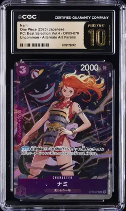 2025 ONE PIECE JAPANESE #OP09-070 NAMI CGC 10 PRISTINE - Image 1