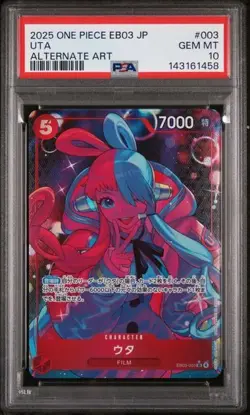 Uta EB03-003 - Japanese One Piece Heroines Edition Alt Art - PSA 10 - Image 1