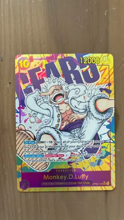 One Piece Monkey D Luffy GEAR5 Secret Rare Alternate Art OP05-119 English Alt⚓📈 - Image 1