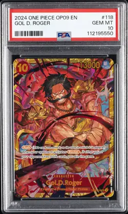 2024 ONE PIECE OP09-EMPERORS IN THE NEW WORLD #118 GOL D. ROGER PSA 10 - Image 1