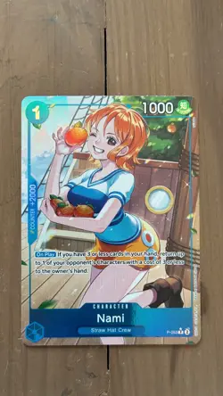 One Piece Nami P-053 The Best Vol. 1 PRB-01 Alternate Art PARALLEL HOLOFOIL⚓📈 - Image 1